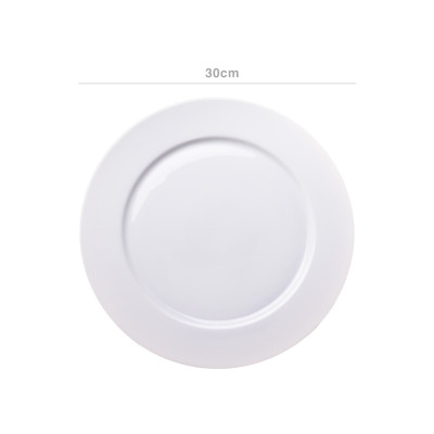 Prato Bolo Porcelana Pousada Branco 30cm